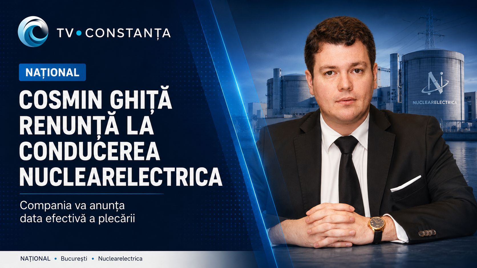 Cosmin Ghiță renunță la conducerea Nuclearelectrica