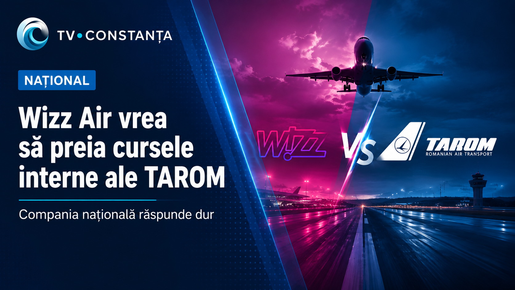 Wizz Air vrea să preia cursele interne ale TAROM