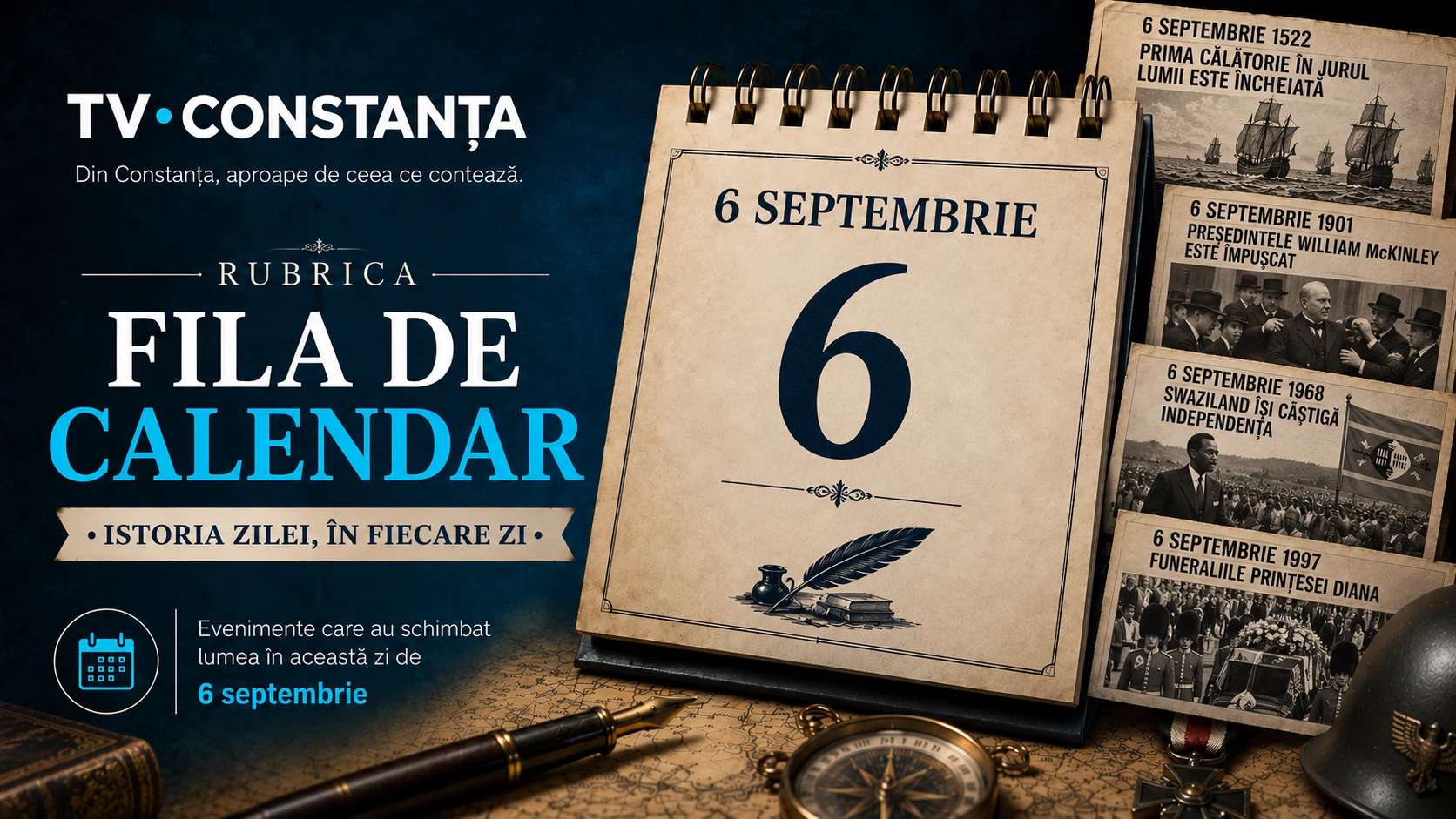 Fila de Calendar | 6 septembrie: prima călătorie în jurul lumii, independența Eswatini și revenirea numelui Sankt Petersburg
