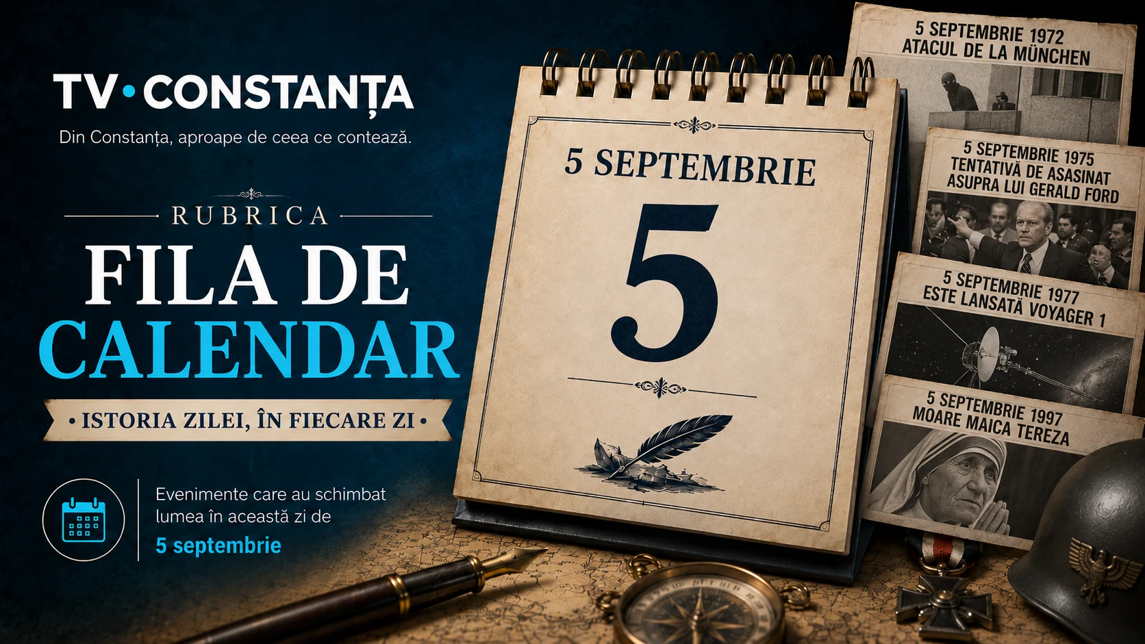 Fila de Calendar | 5 septembrie: finalul Marelui Incendiu din Londra, tragedia de la München și lansarea Voyager 1